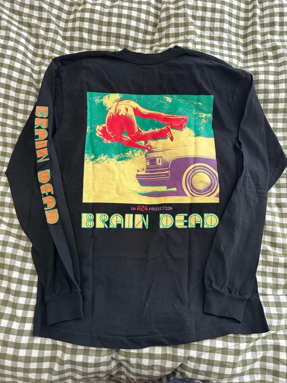 Brain Dead x a24 Black Long-Sleeve Graphic Shirt